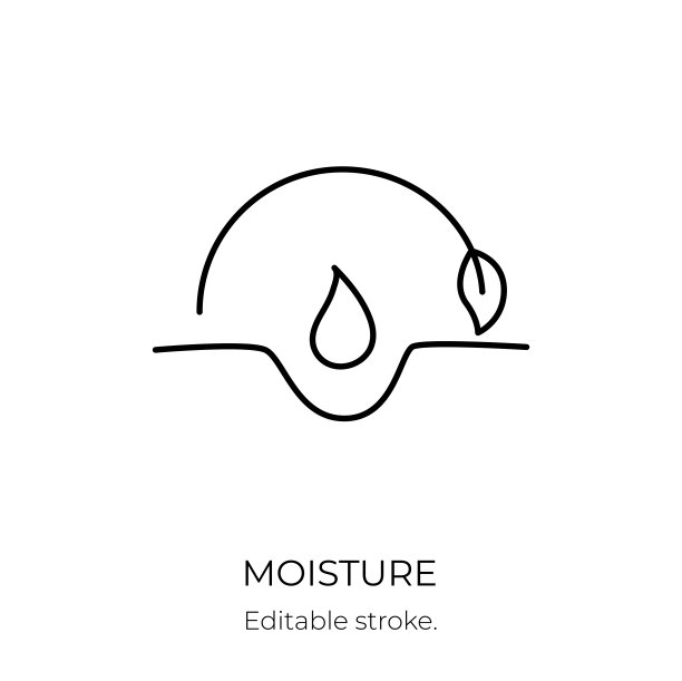水分和营养图标振兴和水润面部美容产品。图片下载