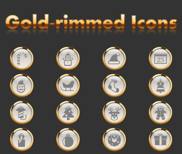 圣诞节图标设置图片下载