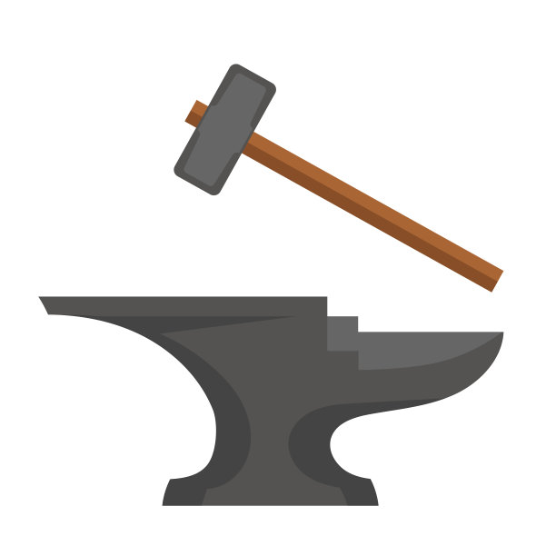 铁锤和铁砧。图片下载