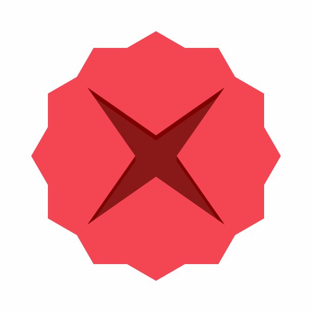 错误的分数，交叉的分数，拒绝，不同意，不，错误，不确定，错误的选择，任务完成，投票。-矢量标记符号为红色。孤立的图标。图片下载