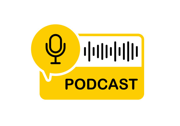 播客的标志。麦克风图标。播客广播图标。演播室麦克风与网络广播。音频记录的概念。矢量插图。图片下载