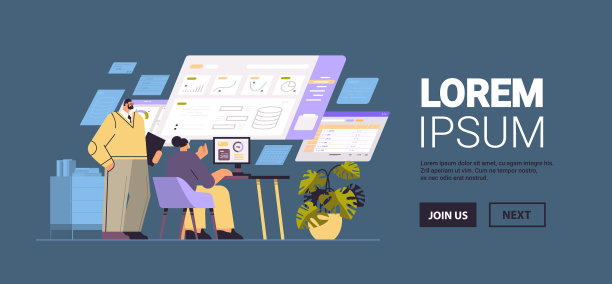 商人夫妇分析财务数据图片下载