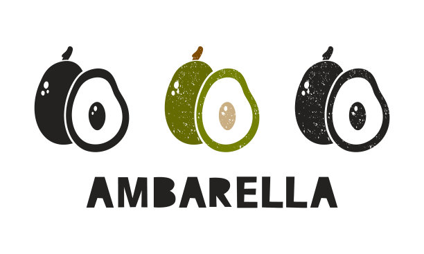 安巴雷拉剪影图标与字母设置图片下载