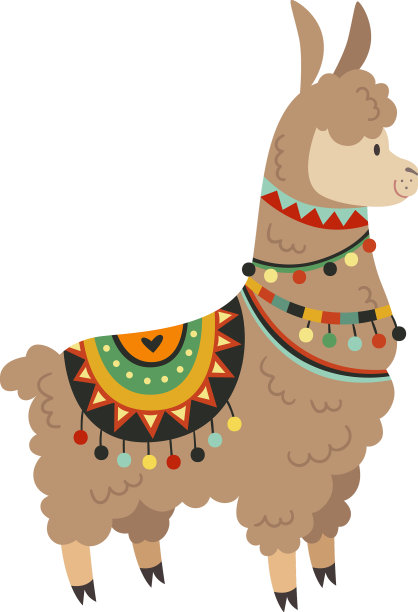 可爱的骆驼智利骆驼性格风趣的羊驼图片下载