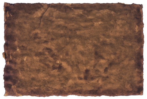 旧的烤盘纸，陈年或纹理孤立在白色背景图片下载