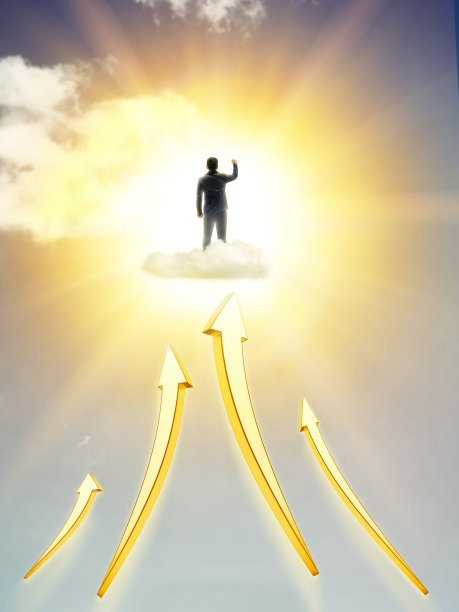 成功商人的概念是胜利。图片下载