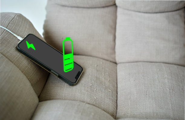 智能手机连接沙发充电，电池图形图标状态图片下载