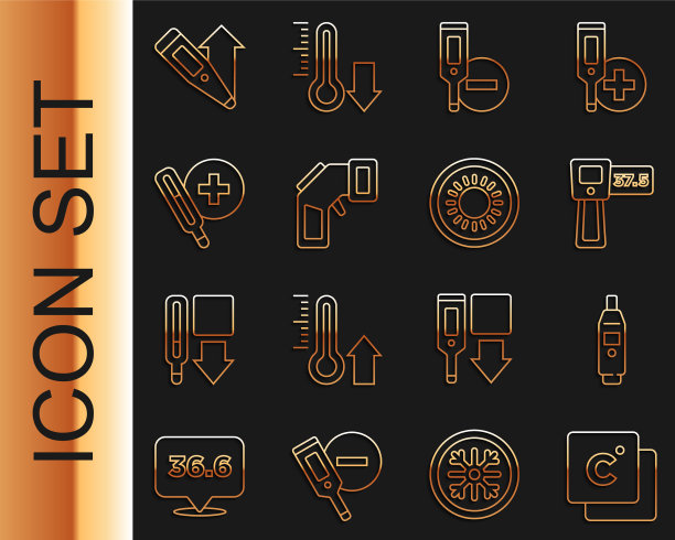 设定线摄氏数字体温计医疗图片下载