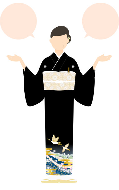 身穿和服、身着黑衣的老妇人摆出姿势图片下载