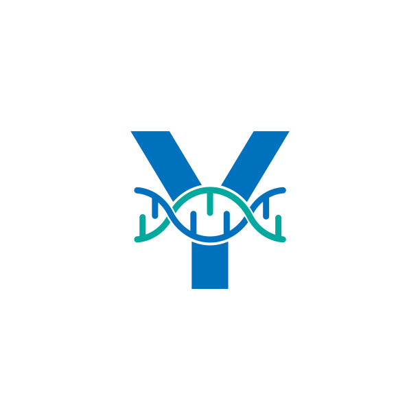 首字母y基因DNA图标标志设计图片下载