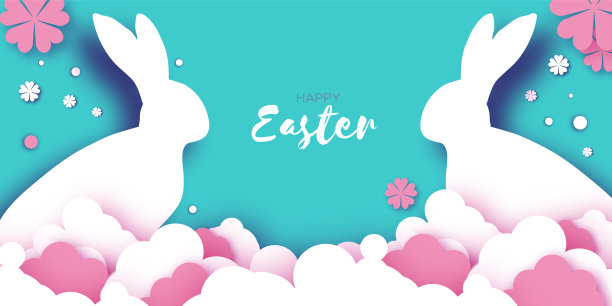 复活节快乐兔3d讲台场景或基座上图片下载