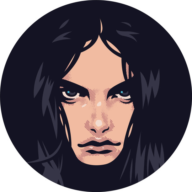 一个有着锐利目光的女人的肖像大眼睛图片下载