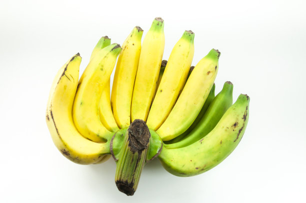 白色底色的生香蕉图片下载