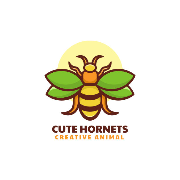 Logo大黄蜂简约吉祥物风格图片下载