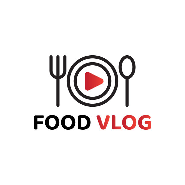 美食vlog logo设计图片下载