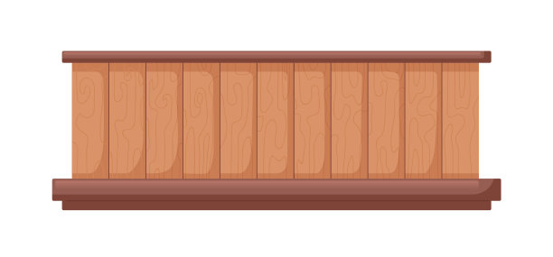 木栅栏木隐私栅栏图片下载