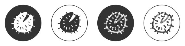 黑色栗子图标孤立在白色背景图片下载