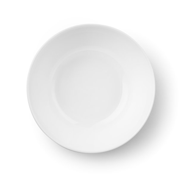 白色空碗俯视图图片下载