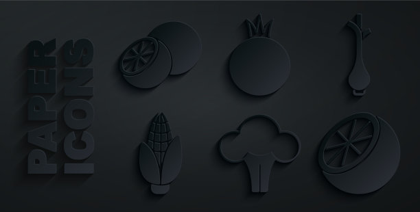 西兰花，新鲜的葱，玉米，橙子图片下载