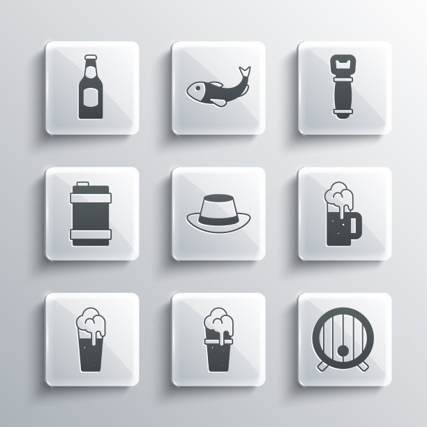 啤酒节设置啤酒木桶杯图片下载