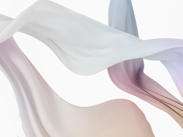 3D渲染动态彩虹色色彩抽象或布背景的美或化妆品小册子或介绍封面。图片下载