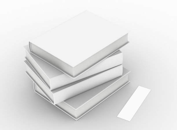 模板空书模型设置白色背景图片下载