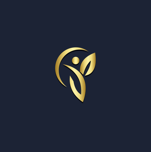 叶有机活性人金标志图片下载