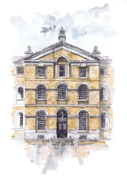 格林威治的老皇家海军学院。图片下载