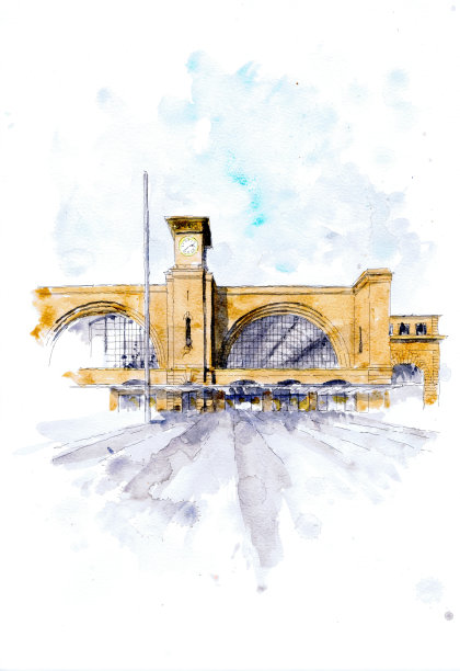 伦敦国王十字火车站图片下载