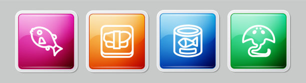 把线热带鱼寿司放在砧板上图片下载