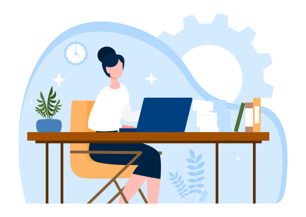 在职的女商人图片下载