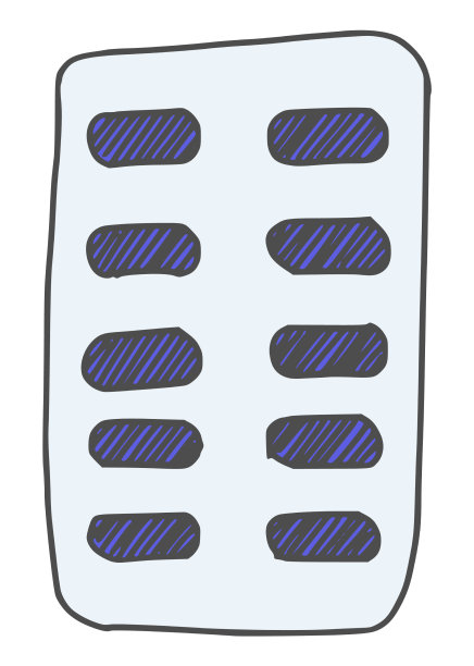 药丸包装胶囊水泡涂鸦素描新图片下载
