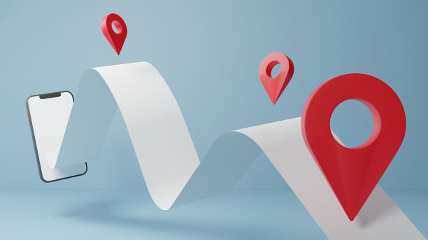 智能手机导航和纸板箱，移动gps。快速配送服务概念，电子商务配送和网上购物应用跟踪。3d渲染插图。图片下载