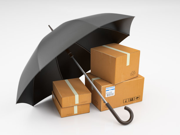 伞下的货物箱保护图片下载