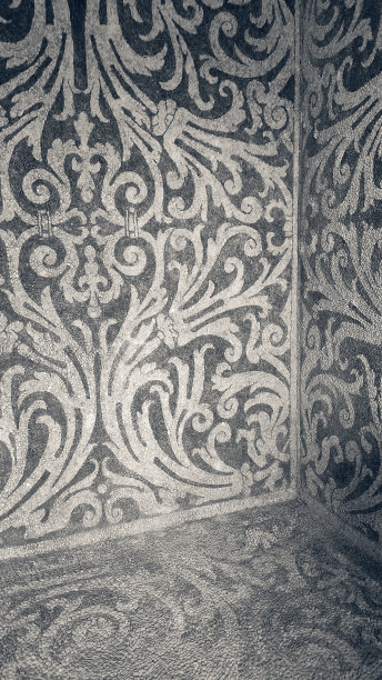 带有黑色和白色鹅卵石的装饰性马赛克图片下载