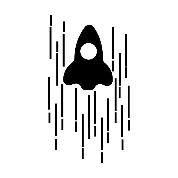 矢量图标飞机标志，太空火箭，溢价设计图片下载