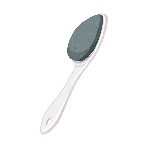 脚老茧去除卡通矢量插图图片下载