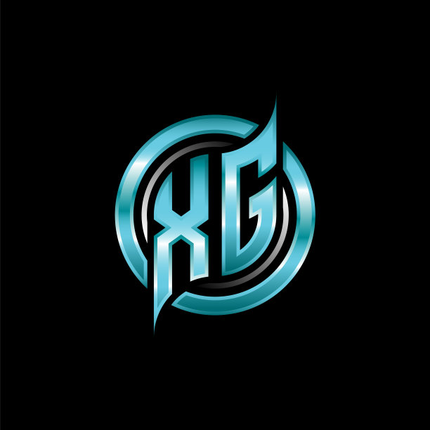 Xg首字母组合标志圆形图片下载