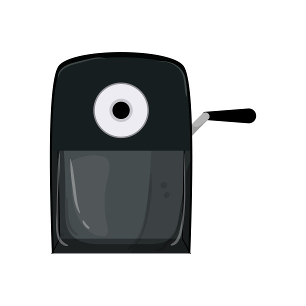 办公室铅笔削卡通矢量插图图片下载