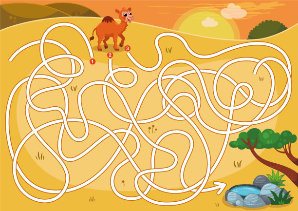 儿童迷宫拼图图片下载