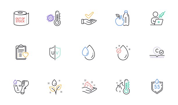 卫生纸，胶原蛋白皮肤和紫外线保护线图标的网站，打印。为设计。向量图片下载