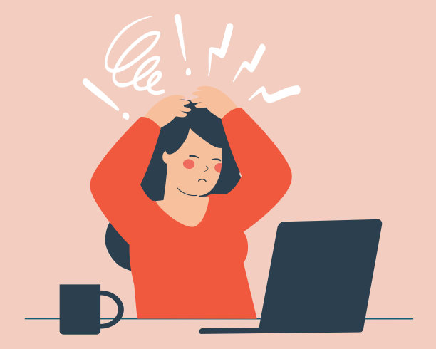 沮丧的女商人坐在办公桌后面。悲伤的女员工或老板会因为未完成的项目而感到负担过重。图片下载