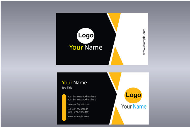 名片免费矢量看起来不错。促进业务发展的名片。图片下载