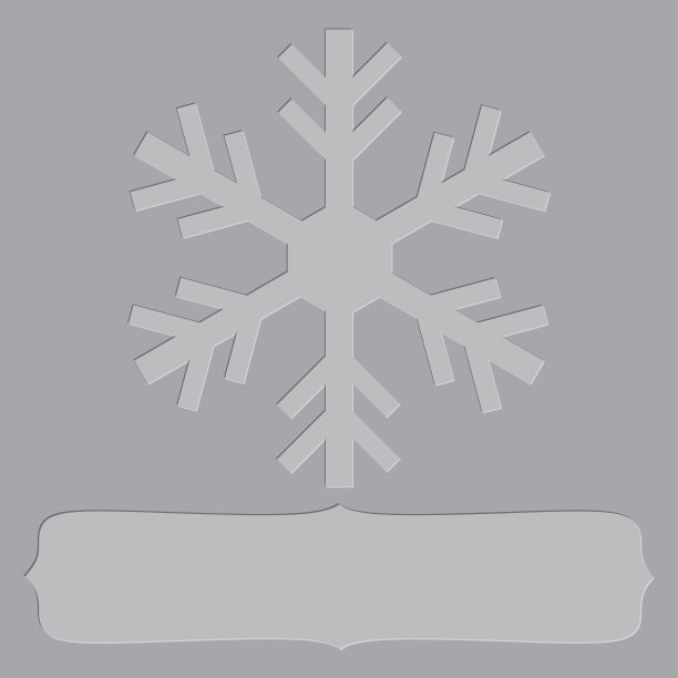 凸版印刷雪花框架图片下载