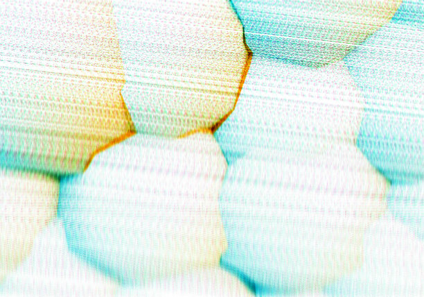 抽象背景与三维形状和破碎的电视故障效果图片下载