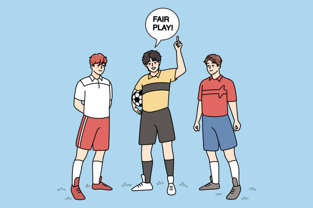 在球场上为足球运动员做裁判图片下载