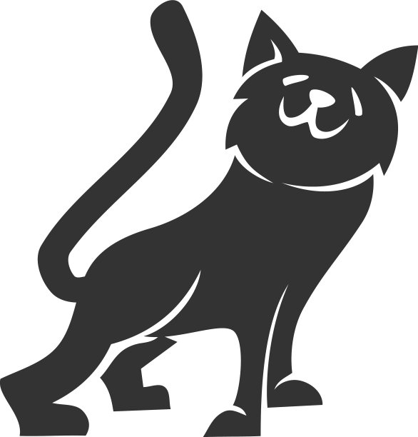 宠猫图标品牌身份图片下载