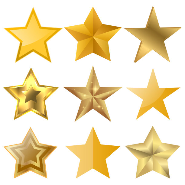 一套不同的金星图标图片下载