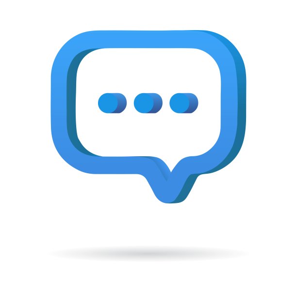 3D图标语音气泡图片下载