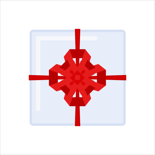 带有节日蝴蝶结的礼盒图片下载